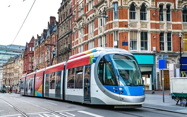 Tram in Birmingham, England